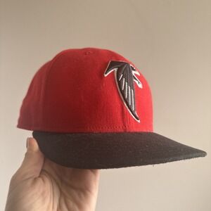 Atlanta Falcons New Era 59Fifty Fitted Hat Size 7 1/8 Classic Red Retro Cap
